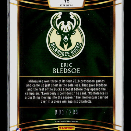 2019 Panini Select Eric Bledsoe #46 Light Blue 001/299