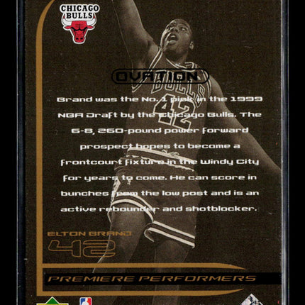 1999 Upper Deck Ovation Premiere Performers Elton Brand #PP1