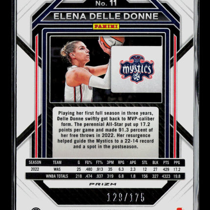 2023 Panini Prizm Elena Delle Donne #11 Blue 129/175