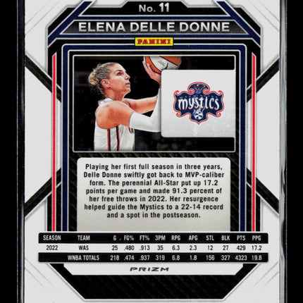 2023 Panini Prizm WNBA Elena Delle Donne #11 Silver
