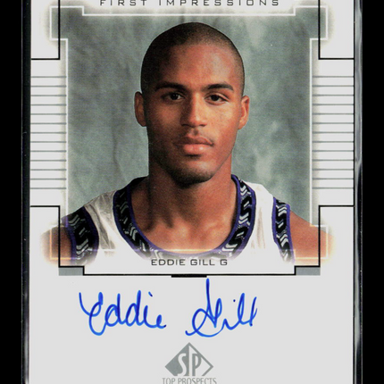 2000 Upper Deck SP Top Prospects Eddie Gill #EG Auto