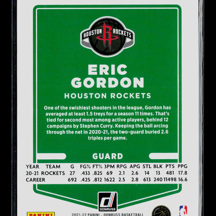 2021 Donruss Eric Gordon #37 Red Choice /99
