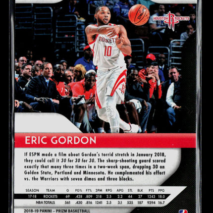 2018 Panini Prizm Eric Gordon #54 Silver