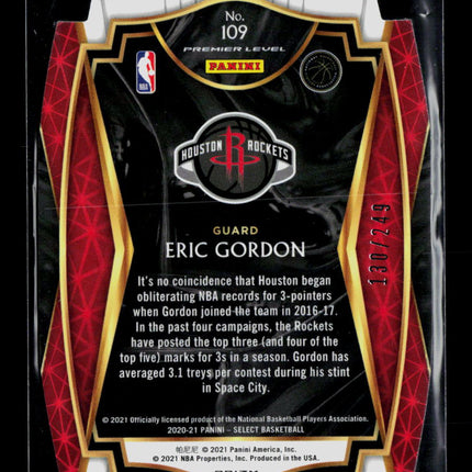 2021 Panini Select Eric Gordon #109 Blue 130/249