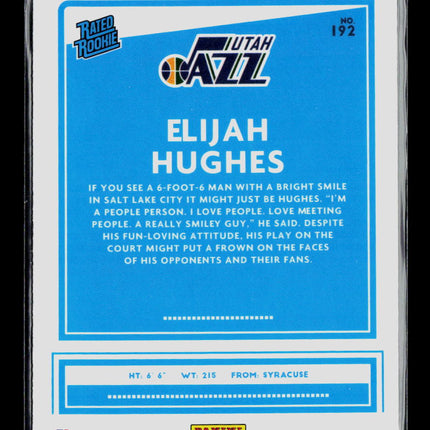 2021 Panini Donruss Optic Basketball Elijah Hughes #192