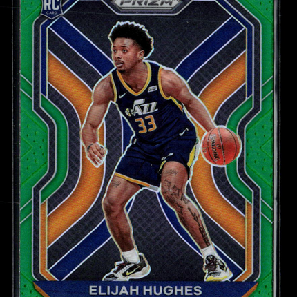 2021 Panini Prizm Elijah Hughes #271 Green RC