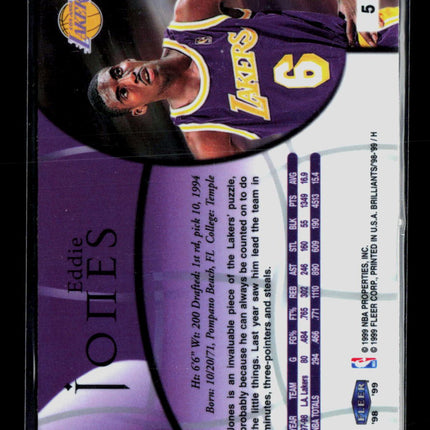 1999 Fleer Brilliants Eddie Jones #5
