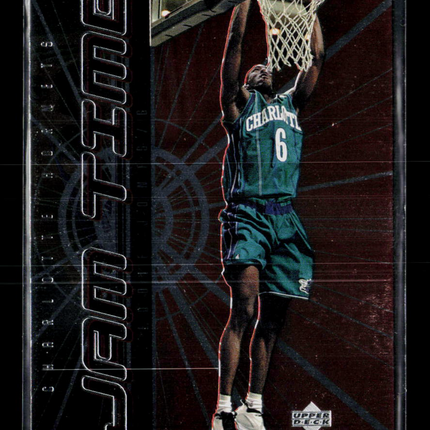1999 Upper Deck MVP Jam Time Eddie Jones #JT8