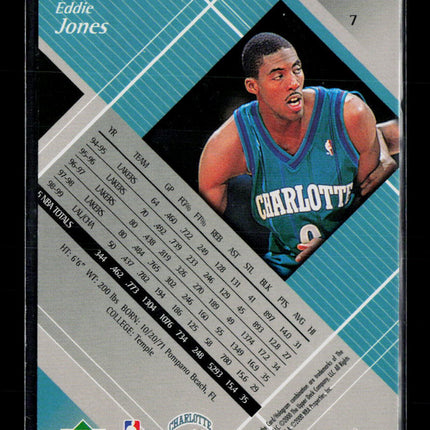 2000 Upper Deck Black Diamond Eddie Jones #7