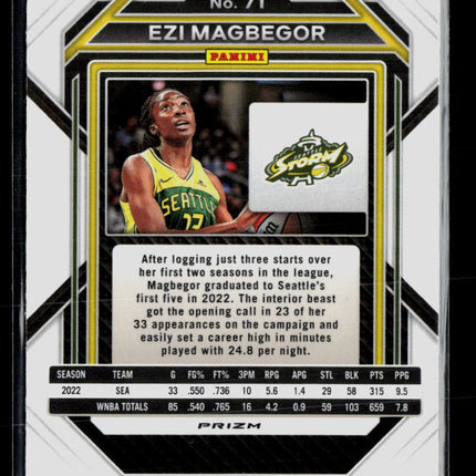 2023 Panini Prizm WNBA Ezi Magbegor #71 Silver