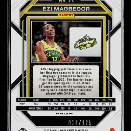 2023 Panini Prizm WNBA Basketball Ezi Magbegor #71 Blue 014/175