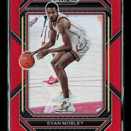 2023 Panini Prizm Draft Picks Evan Mobley #69 Red 128/299