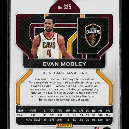2021 Panini Prizm Evan Mobley #325 RC