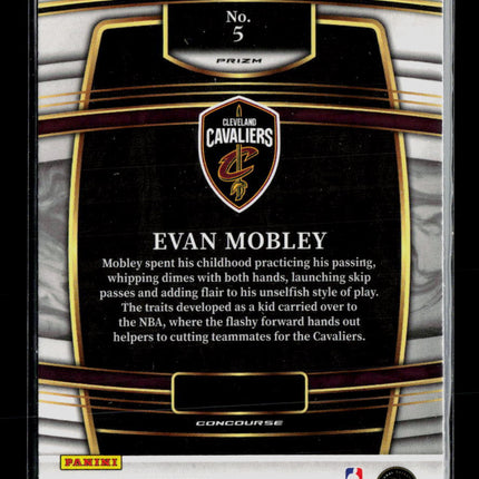 2022 Panini Select Evan Mobley #5 RC Silver
