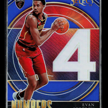 2022 Panini Select Numbers Evan Mobley #32 Blue