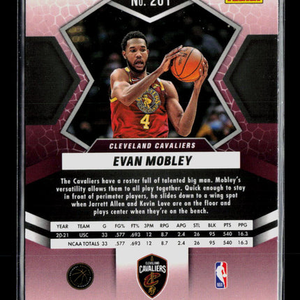 2022 Panini Mosaic Evan Mobley #201 RC