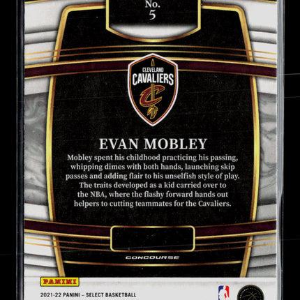 2022 Panini Select Evan Mobley #5 RC