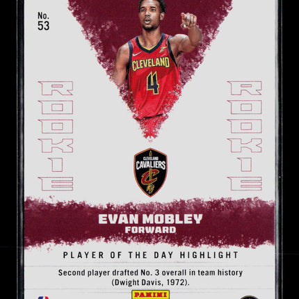 2022 Panini Player of the Day Evan Mobley #53 RC