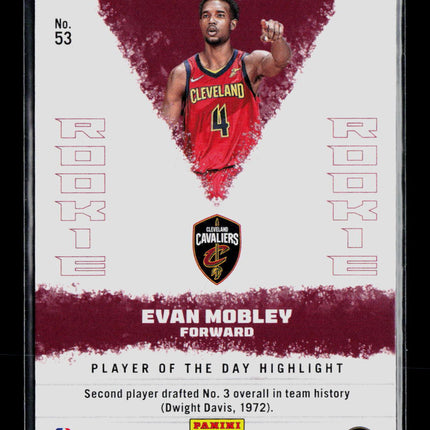 2022 Panini Player of the Day Evan Mobley #53 RC