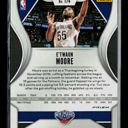 2019 Panini Prizm E'Twaun Moore #174 Blue /199