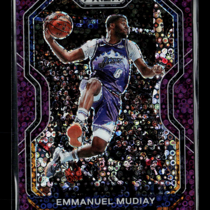 2021 Panini Prizm Emmanuel Mudiay #176 Purple Disco /75