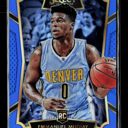 2016 Panini Select Emmanuel Mudiay #63 Blue RC /249