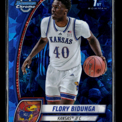 2025 Bowman Chrome University Flory Bidunga #24 Blue Sapphire