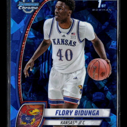 2025 Bowman Chrome University Flory Bidunga #24 Blue Sapphire