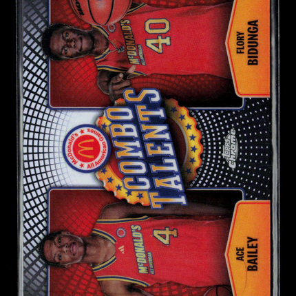 2024 Topps Chrome McDonald's Flory Bidunga Ace Bailey #COT-AIR Refractor