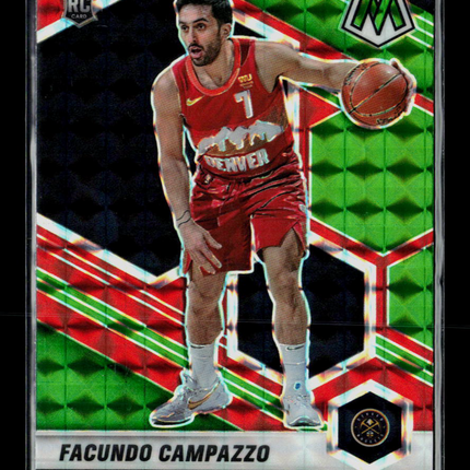 2021 Panini Mosaic Basketball Facundo Campazzo #237 Green RC