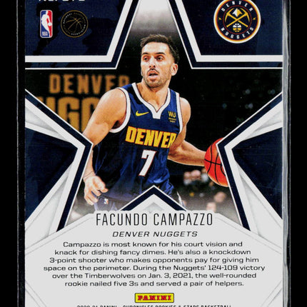 2021 Panini Chronicles Rookies & Stars Facundo Campazzo #670 RC