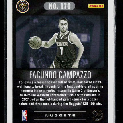 2021 Panini Illusions Facundo Campazzo #170 RC