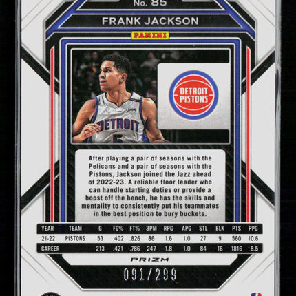 2023 Panini Prizm Frank Jackson #85 Red /299