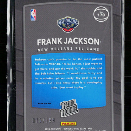 2018 Panini Donruss Optic Frank Jackson #170 Blue Orange 076/199