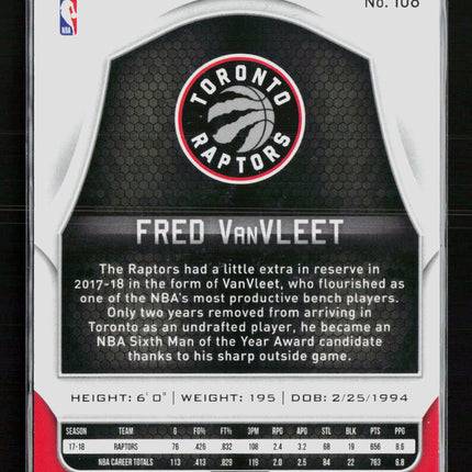 2018 Panini Certified Fred VanVleet #108 Blue