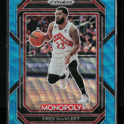 2023 Panini Prizm Monopoly Fred VanVleet #83 Light Blue Wave
