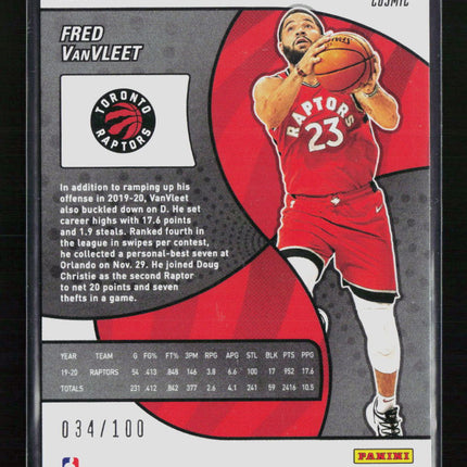 2021 Panini Revolution Fred VanVleet #34 Cosmic /100