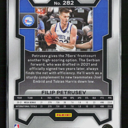 2023 Panini Prizm Filip Petrusev #282 RC