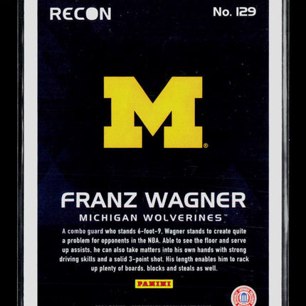 2021 Panini Chronicles Recon Draft Picks Franz Wagner #129 RC