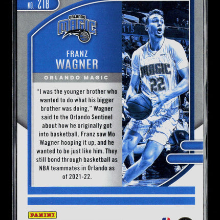 2022 Panini Chronicles Absolute Basketball Franz Wagner #218 RC