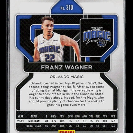 2021 Panini Prizm Franz Wagner #310 RC