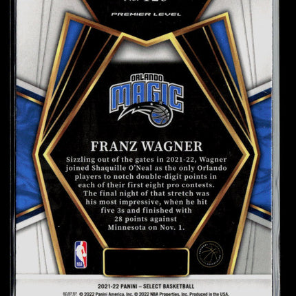 2022 Panini Select Franz Wagner #120