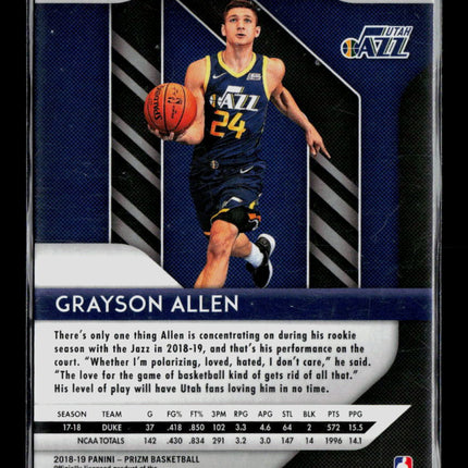 2018 Panini Prizm Grayson Allen #123 RC