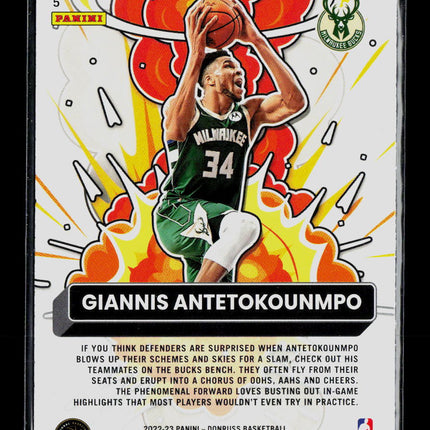 2022 Panini Donruss Bomb Squad Giannis Antetokounmpo #5