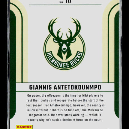 2023 Panini Donruss Franchise Features Giannis Antetokounmpo #10