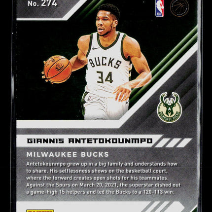 2021 Panini Chronicles XR Giannis Antetokounmpo #274 Pink