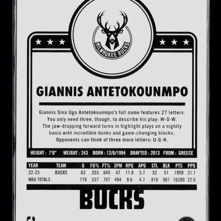 2023 Panini Hoops Giannis Antetokounmpo #285