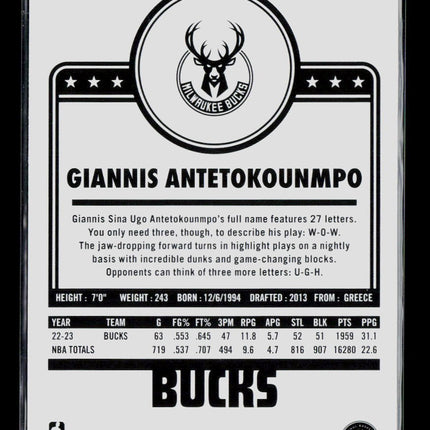 2023 Panini NBA Hoops Giannis Antetokounmpo #285