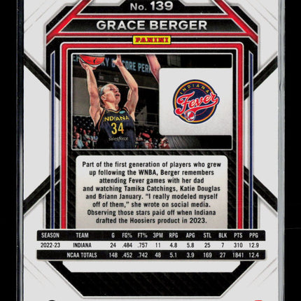 2023 Panini Prizm WNBA Grace Berger #139 RC