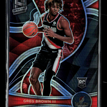2022 Panini Spectra Basketball Greg Brown III #135 RC
